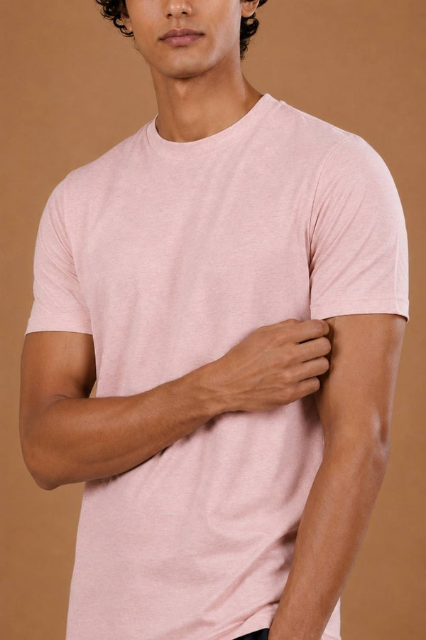 Carbon Lightweight T-Shirt – Organic Cotton (Vintage Pink Melange)