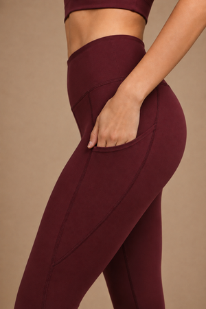 Carbon Utility Legging (2 Pockets) (Sangria)