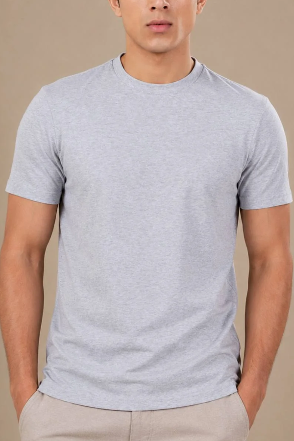 Carbon Heavyweight T-Shirt - Light Grey Mel & Coal Mel - Pack of 2
