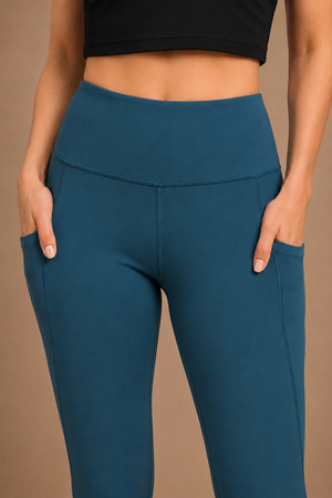 Carbon Utility Legging (2 Pockets) (Deep Teal)