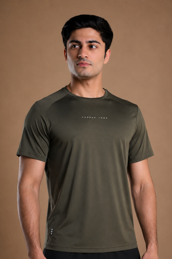 Men’s Bio Sports T-Shirt – EcoCiclo™ Biodegradable Polyester (Sage Green)