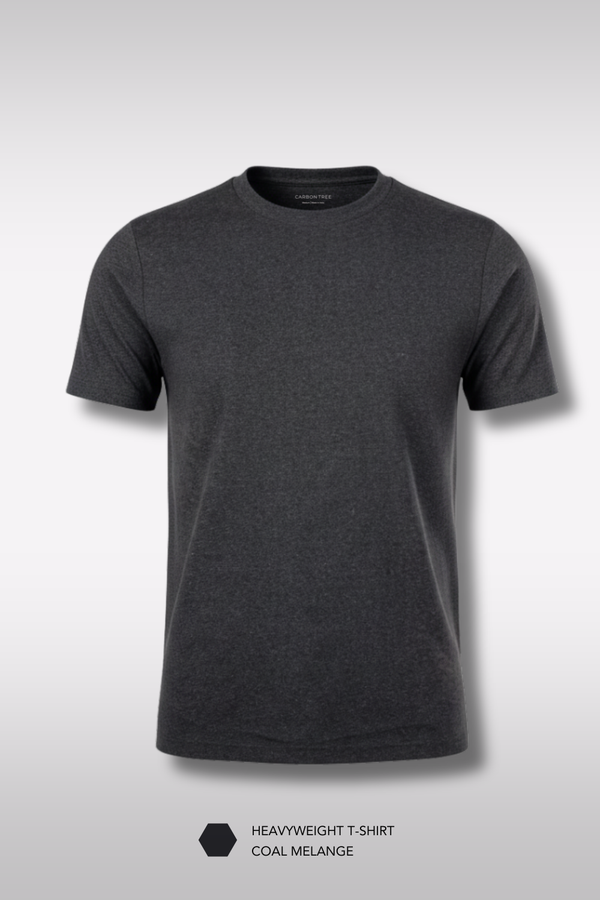 Carbon Heavyweight Melange T-Shirt - Pack of 2