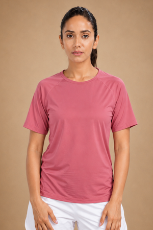 Bio Active Tee – EcoCiclo™ Biodegradable Polyester  (Mauve Wood)