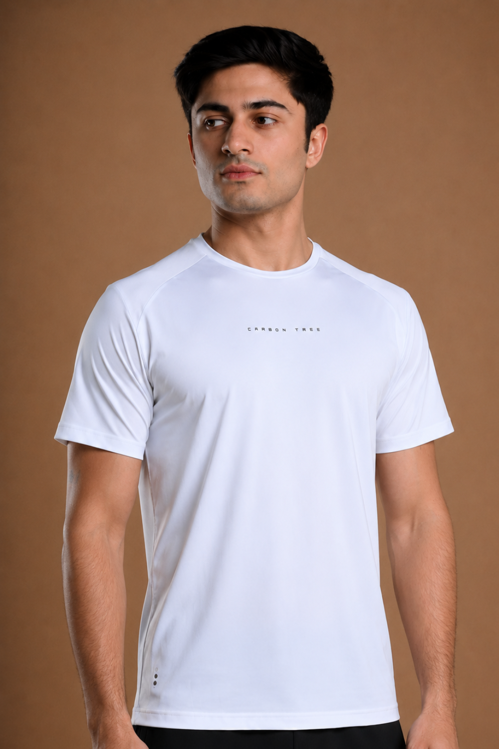 Men’s Bio Sports T-Shirt – EcoCiclo™ Biodegradable Polyester (Chalk)
