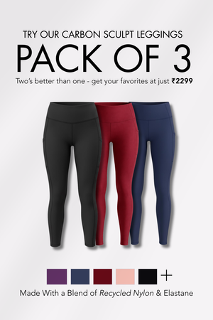 Women Sculpt Leggings - Pack of 3