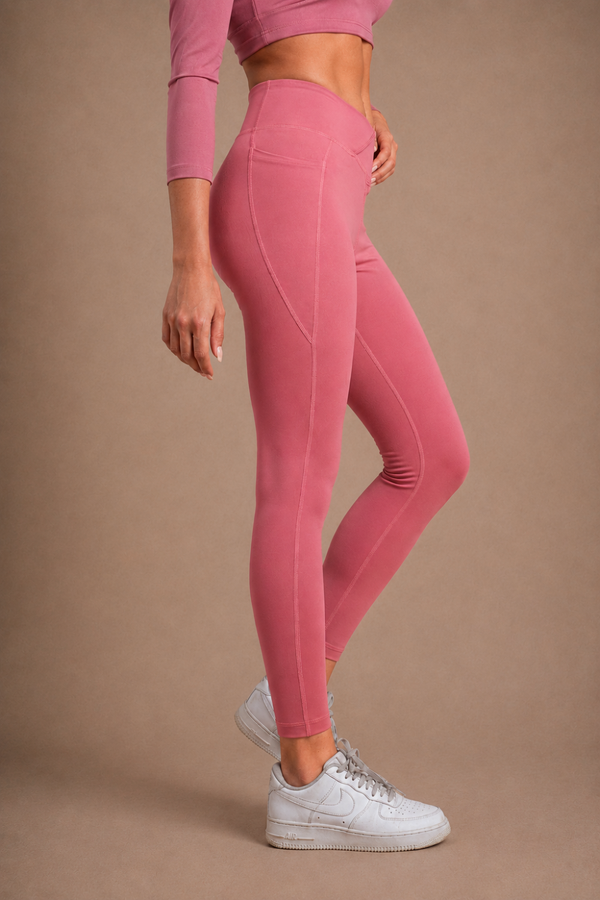 Carbon Crossband Legging (Mauve Wood)