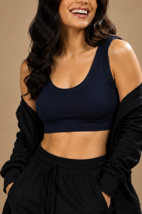 Bamboo Bra (Midnight Navy)