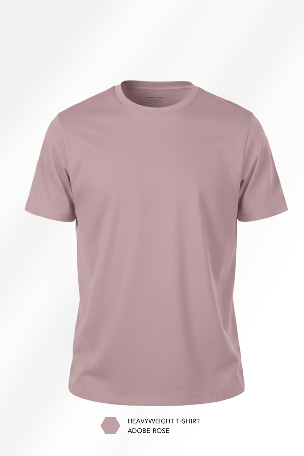 Carbon Heavyweight T-Shirt - Adobe Rose & Chicory Coffee - Pack of 2