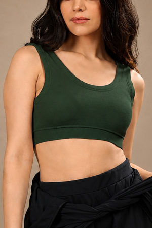 Bamboo Bra (Pine Green)