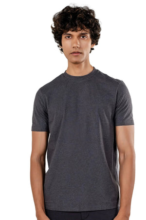 Carbon Heavyweight Melange T-Shirt – Sorona™ (Charcoal Melange)