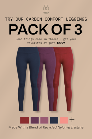 Carbon Comfort Leggings - Pack of 3