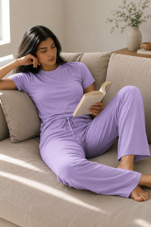 UltraSoft Bamboo Lounge Set (Lavender Haze)