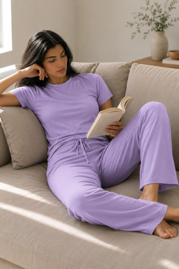 UltraSoft Bamboo Lounge Set (Lavender Haze)