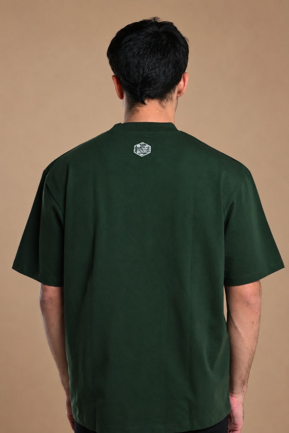 Oversized Carbon T-shirt (Pine Green) - Printed