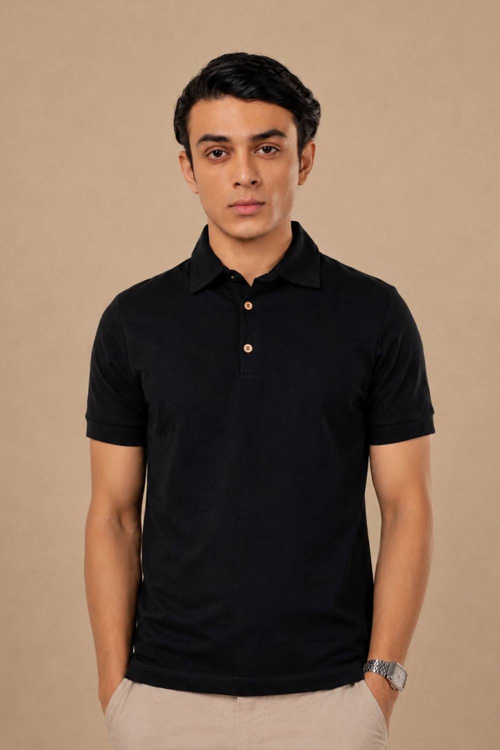 Sorona™ Polo (Carbon Black)