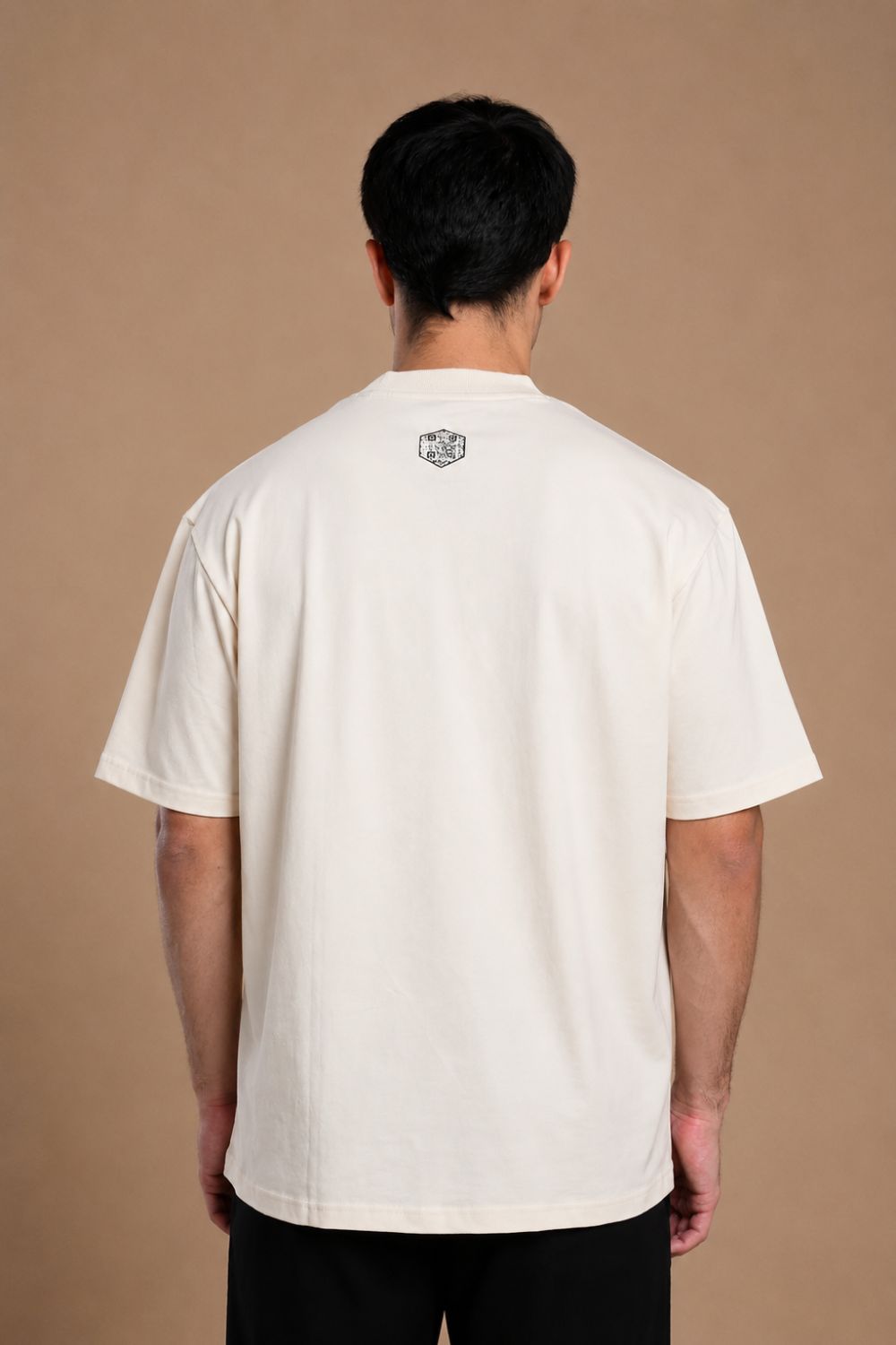 Oversized Carbon T-shirt (Butterscotch) - Printed