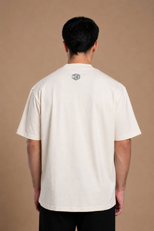 Oversized Carbon T-shirt (Butterscotch) - Printed