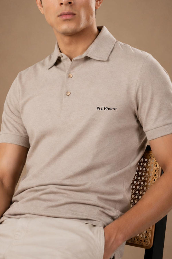 Grant Thornton Sorona™ Polo (Oat Melange)