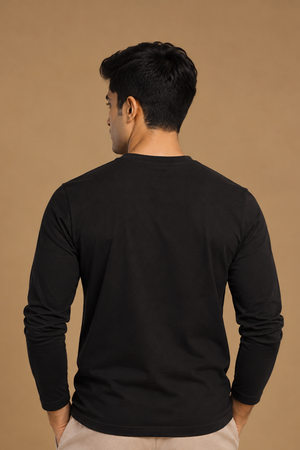 Heavyweight Full Sleeve T-shirt – Sorona™ (Carbon Black)