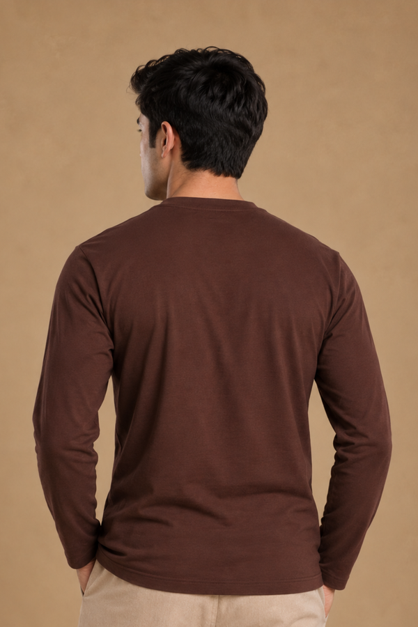Heavyweight Full Sleeve T-shirt – Sorona™ (Chicory Coffee)