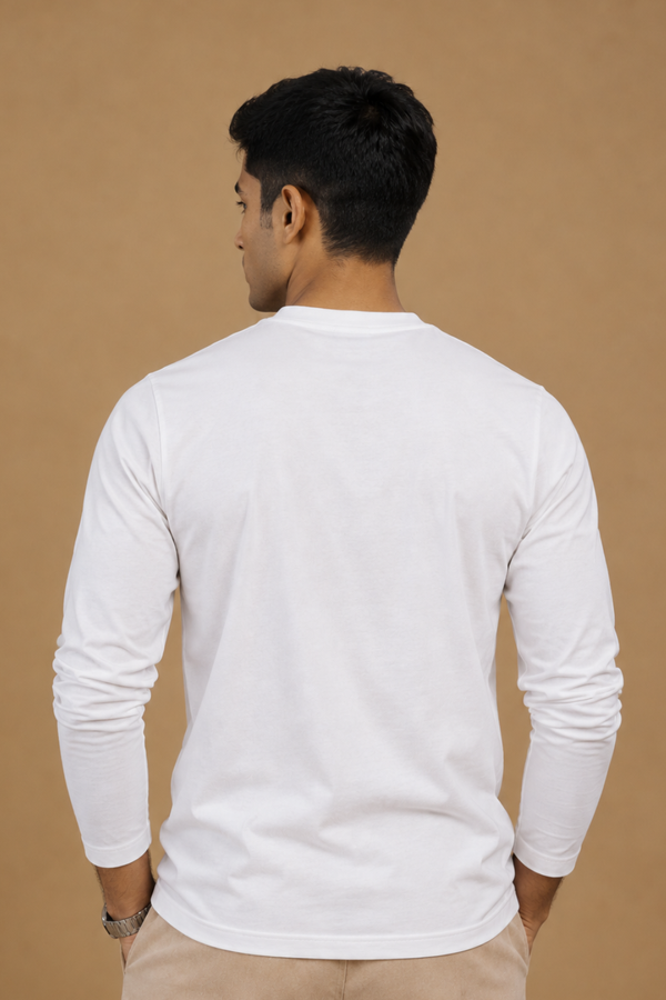 Heavyweight Full Sleeve T-shirt – Sorona™ (Chalk)