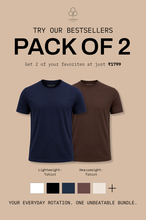 Ultimate Bestseller Combo - Lightweight & Heavyweight T-Shirts - Pack of 2