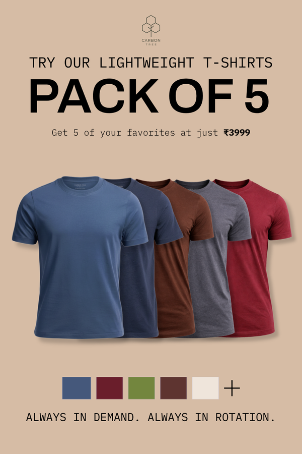Carbon Lightweight T-Shirt - Pack of 5