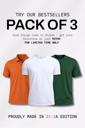 Independence Day Ultimate Bundle - Sorona Polo,  Lightweight T-Shirt, Heavyweight T-Shirt - Pack of 3