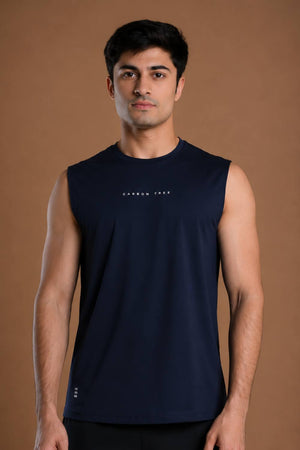 Men’s Bio Sports Tank – EcoCiclo™ Biodegradable Polyester (Midnight Navy)