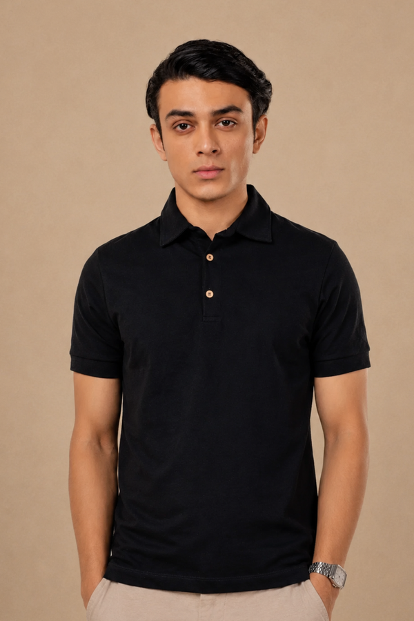 Sorona™ Polo (Carbon Black)
