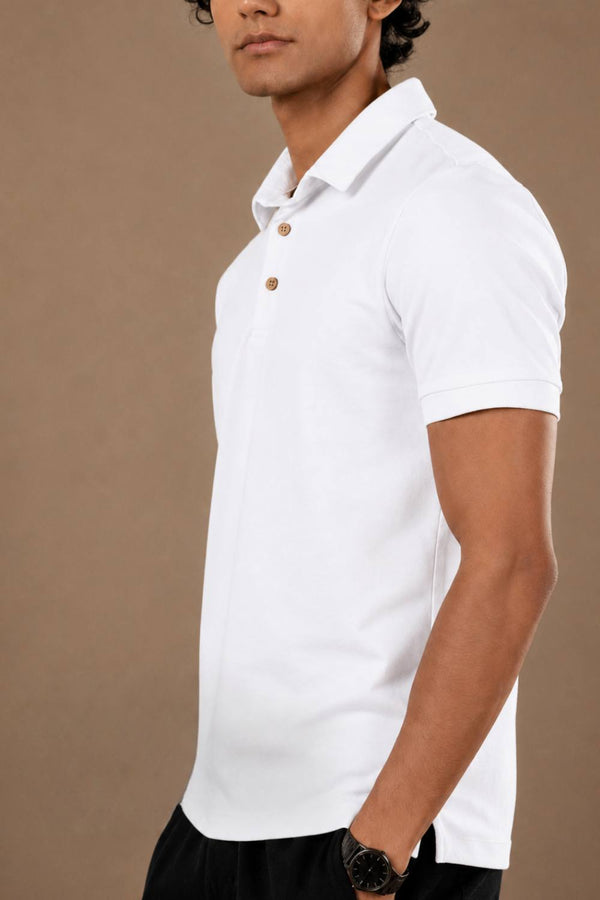 Sorona™ Polo (Chalk)