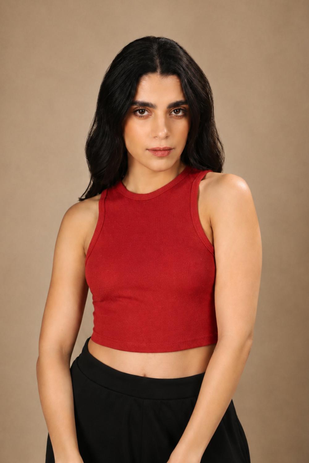 Bamboo Tank Top (Bold Red)