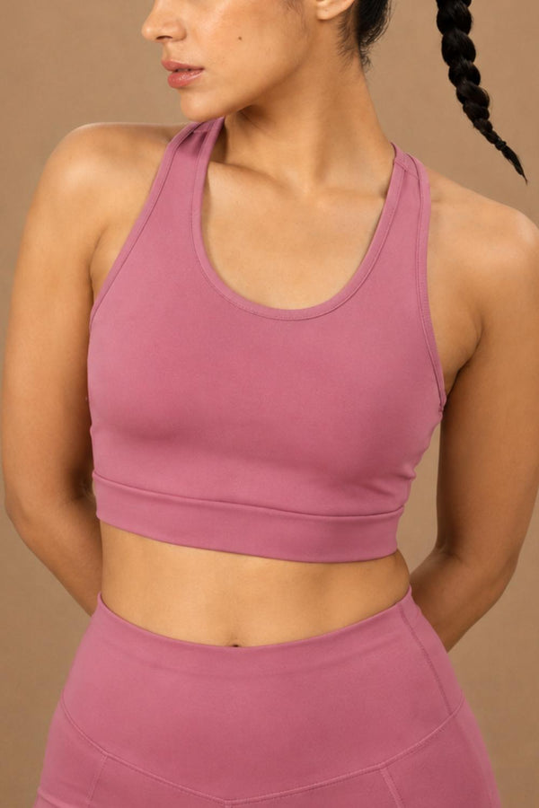 Racerback Active Bra (Mellow Mauve)