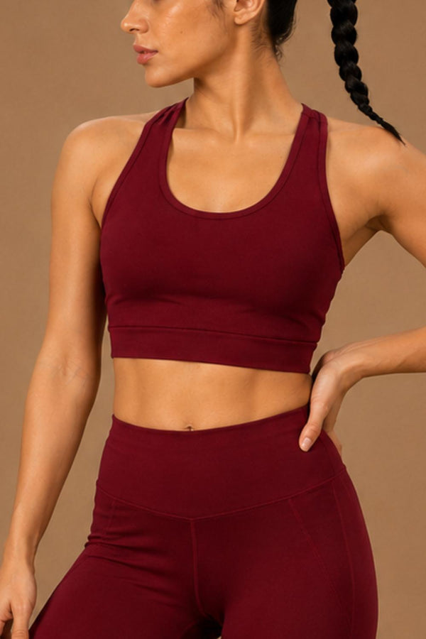 Racerback Active Bra (Red Rush)
