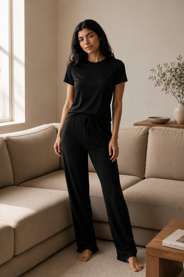 Women’s Bamboo Lounge Set (Carbon Black)