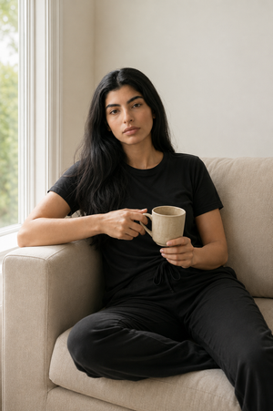 Women’s Bamboo Lounge Set (Carbon Black)