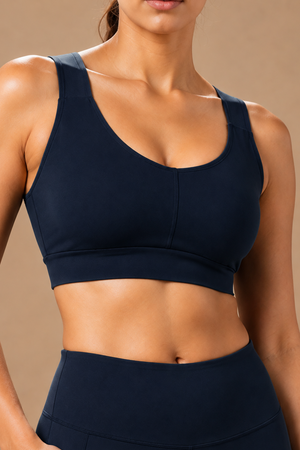 U-Neck Active Bra (Midnight Navy)