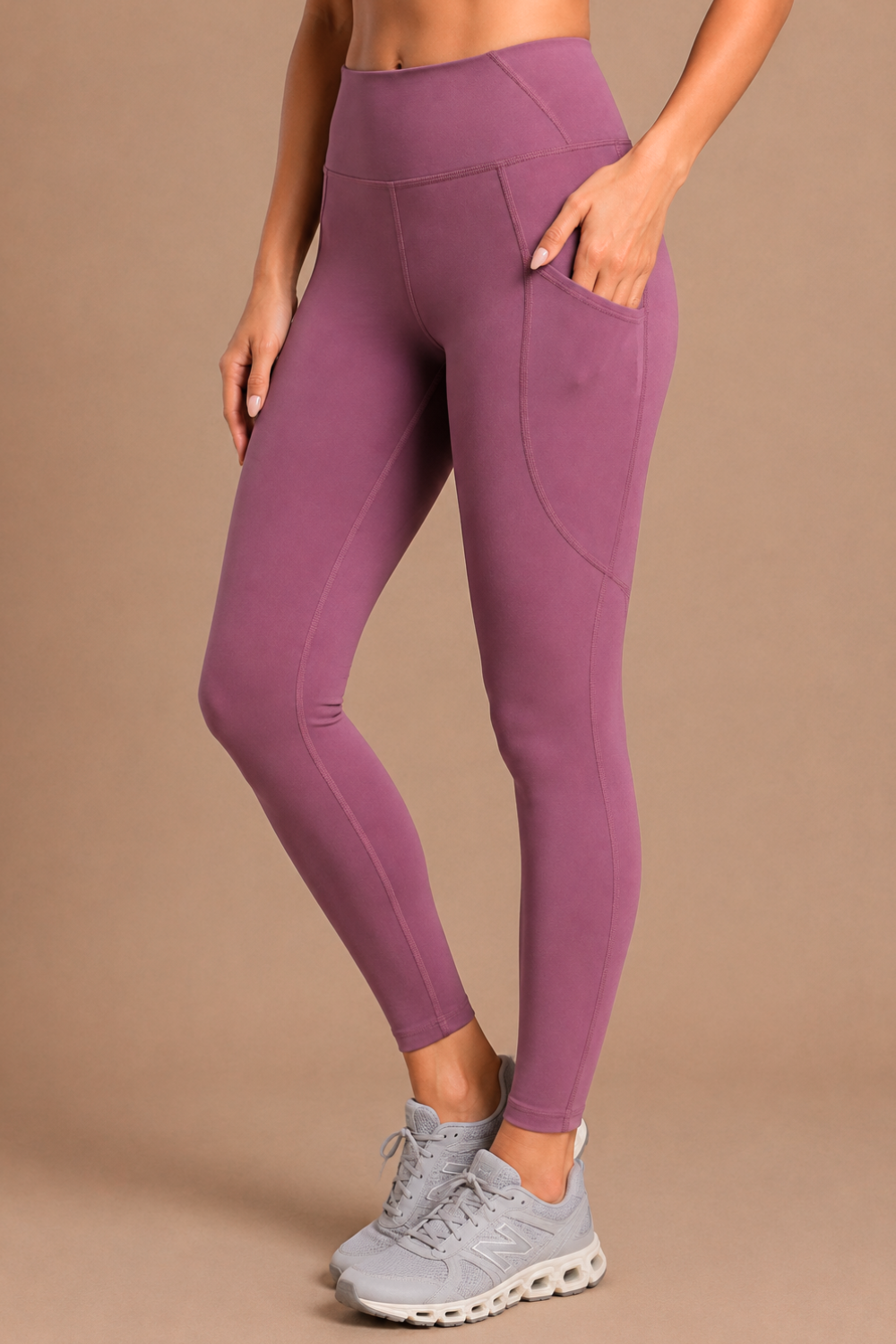 Carbon Sculpt Legging (2 Pockets) (Mellow Mauve)