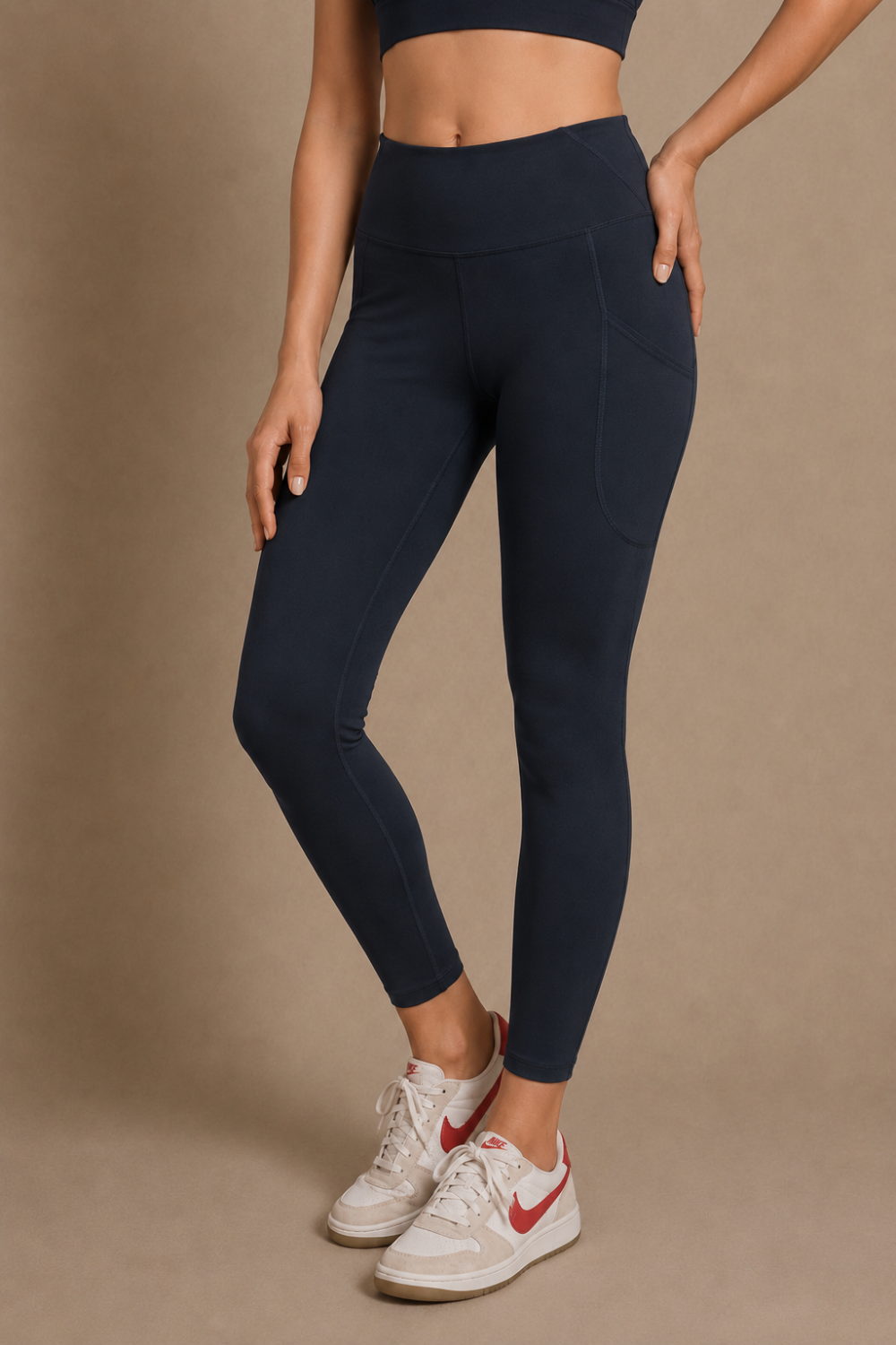 Carbon Sculpt Legging (2 Pockets) (Midnight Navy)