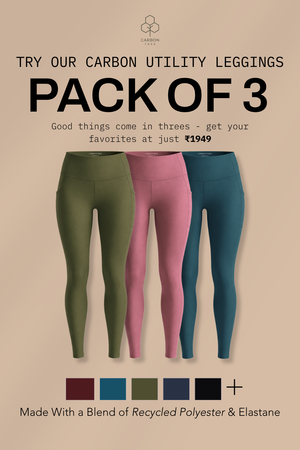 Carbon Utility Leggings - Pack of 3