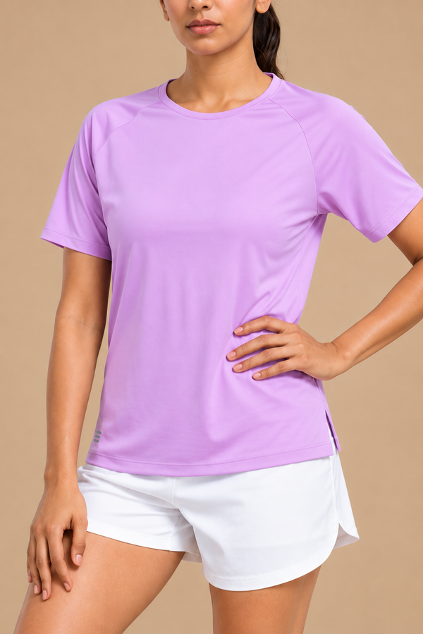 Bio Active Tee – EcoCiclo™ Biodegradable Polyester  (Lavender Haze)
