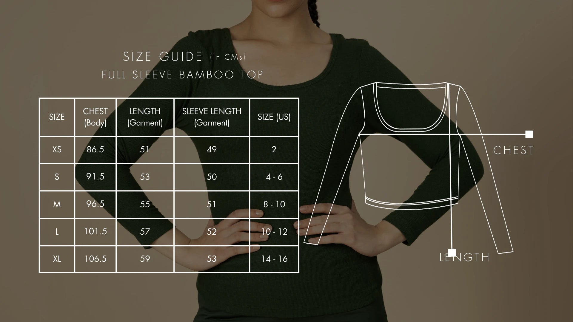 Full Sleeve Bamboo Top – CM (Desktop)