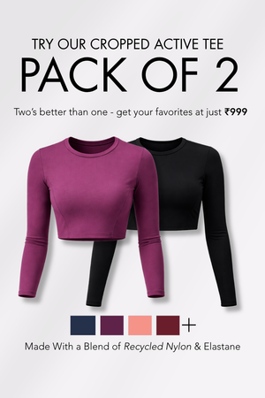 Cropped Active Tee - Pack of 2